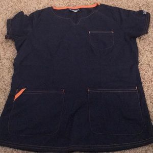 Navy Scrub Top